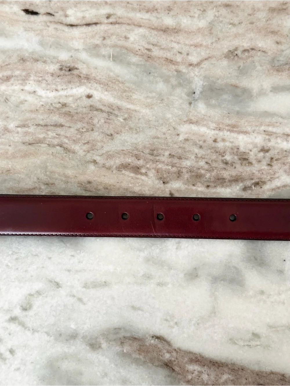 Men’s Wearhouse Full Grain Italian Leather Brown Dress Belt Made In Italy